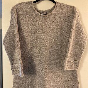 Chicos sweater size 1, neutral color, loose weave